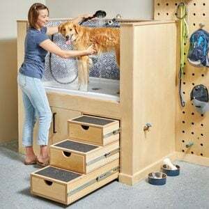 Cómo construir una estación de lavado para perros