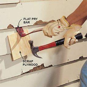 cómo reparar el revestimiento de madera