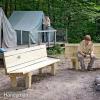 كيفية بناء مقعد نار المعسكر (DIY)