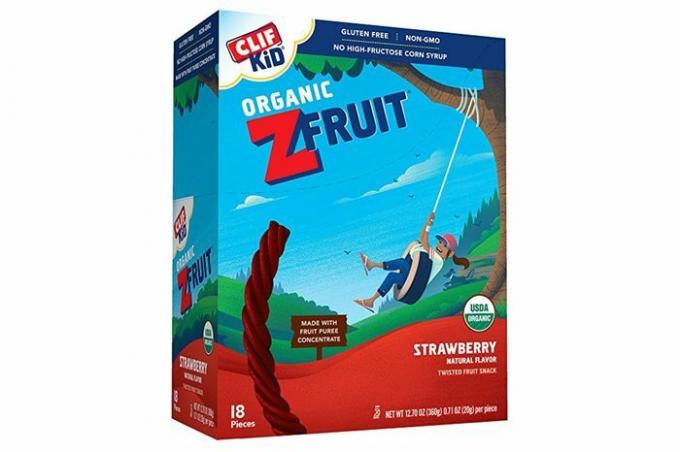 CLIF KID ZFRUIT - Веревка из органических фруктов - Вкус клубники - (веревка 0,7 унции, 18 штук)