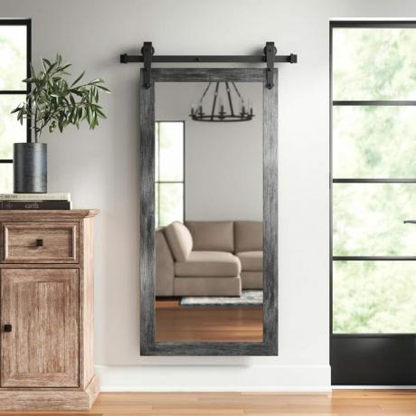 Espejo de pared de madera rectangular Lanphear Ecomm Wayfair.com