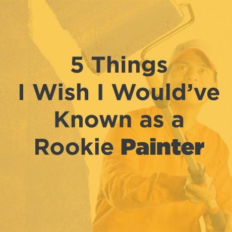 5 cosas que desearía haber sabido como pintor novato