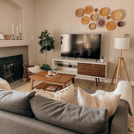 Design neutre petit appartement via Instagram