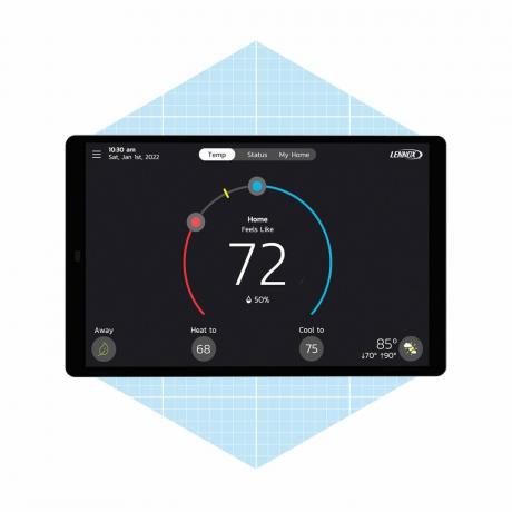 Lennox S40 nutikas termostaat, puutetundlik ekraan Ecomm Lennoxpros.com