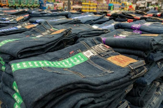costco jeans display