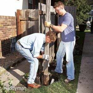 Cómo quitar un poste de cerca podrido y colocar uno nuevo