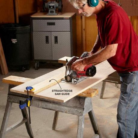 Desmontar una tabla larga con una sierra circular | Consejos para profesionales de la construcción