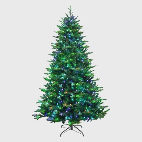 Preprižgano božično drevo, nadzorovano z aplikacijo Costway 8 Foot
