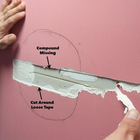 виріжте нещільну стрічку зі стінками