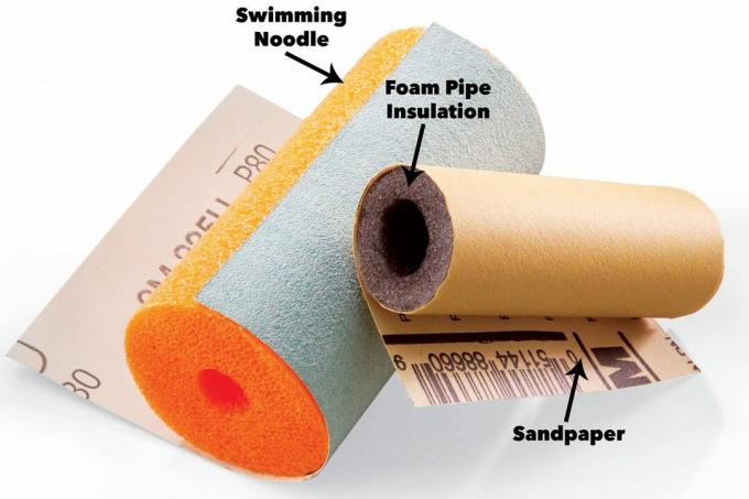 базен резанци пенасте цеви изолација брусни блок брусни папир