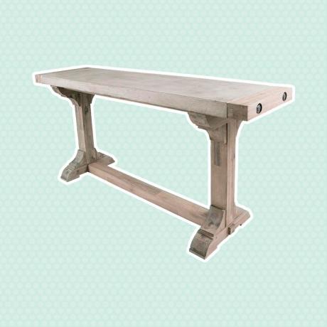 Консольний стіл з бетону та деревини
