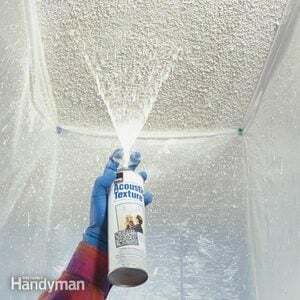 Parchear un techo manchado de agua o un techo texturizado