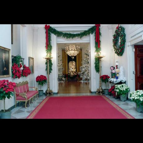 Коледна украса на Белия дом през 1987 г.