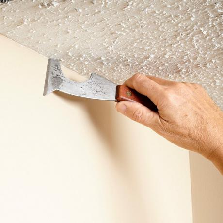 Изчистване на пуканки по линията на тавана | Професионални съвети за строителството