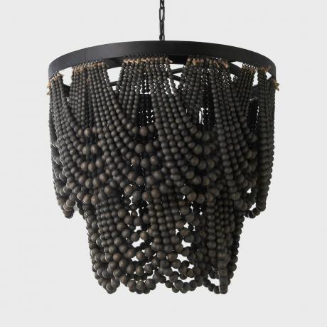 Lampadario con perline drappeggiate in Boemia Ecomm tramite Shadesoflight