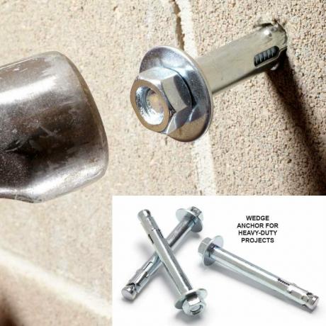 Installazione di ancoraggi a cuneo con un martello | Suggerimenti per i professionisti della costruzione