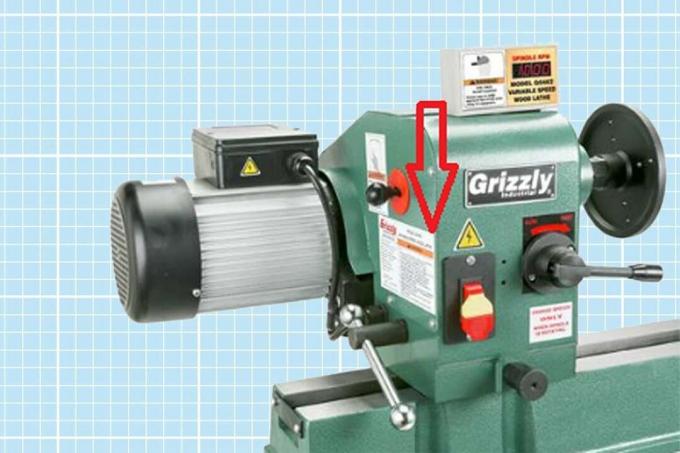 Grizzly インダストリアル モデル木工旋盤リコール 提供: Cpsc