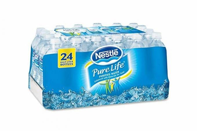 Очищенная вода в бутылках Nestlé Pure Life, 16,9 унций. Бутылки, 24 шт. В ящике