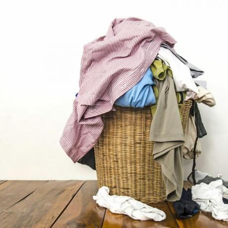 Schmutzige Kleidung behindert die Wäsche