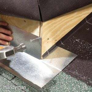 외부 모서리를 위한 지붕 후레싱 기법