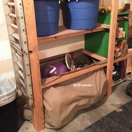 garažna polica vreča za shranjevanje pokrova za žar