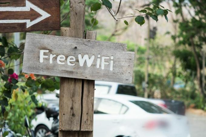 Señal de zona wifi gratuita