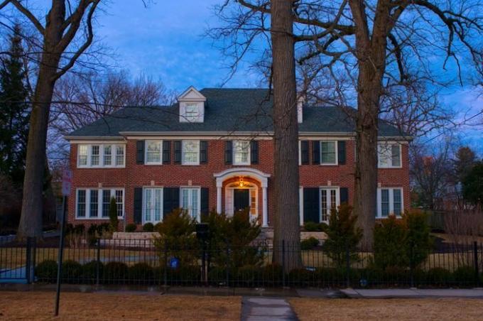 Winnetka, Illinois, Stany Zjednoczone Ameryki - marzec 2018: Prawdziwy dom " Sam w domu", miejsce, w którym nakręcono kultowy film