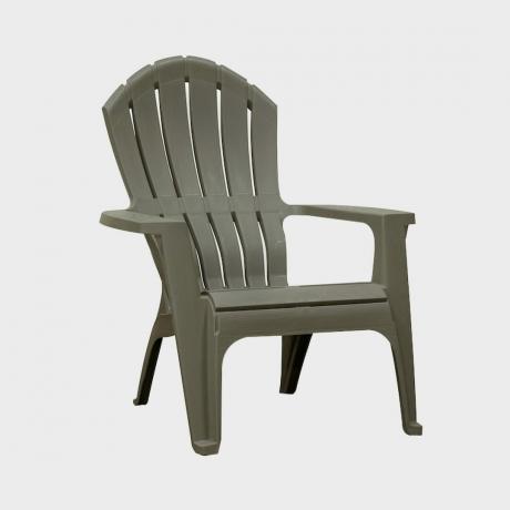 Adams Manufacturing Realcomfort Stablebar grå plastramme Stasjonær Adirondack-stol med solid sete Ecomm Lowes.com