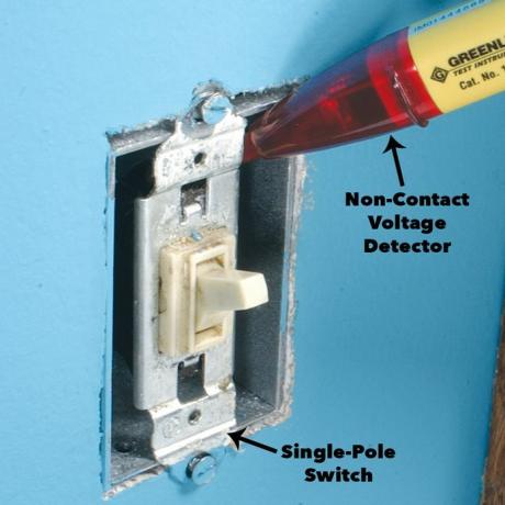 verifique si hay cables calientes interruptor atenuador