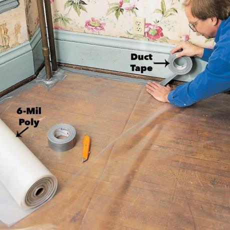 kontrol bly maling støv forseglet gulv