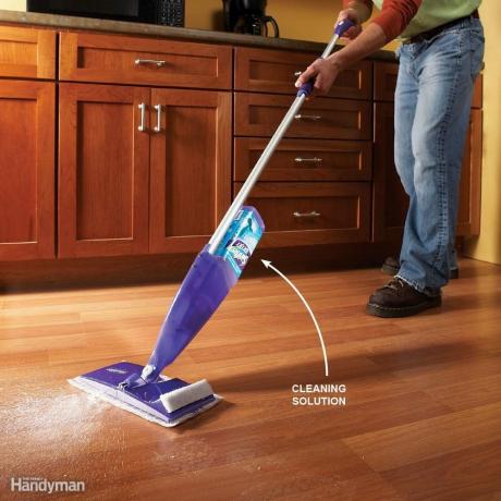 Limpiar pisos duros más rápido