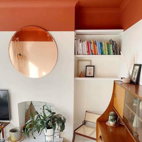 oranžová farba na strop