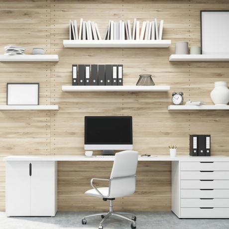 namų biuro organizavimo minimalizmas 