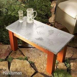 Een tafel bouwen met een betonnen blad