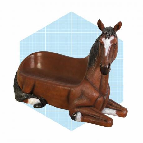 Ручно осликана клупа за коње