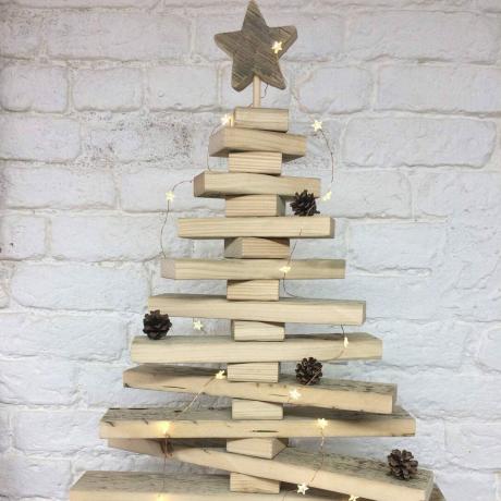 árbol de bloque alternativas de árbol de navidad bloque de madera árbol de navidad