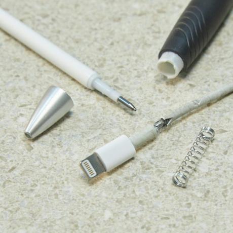 HH zlomljena vzmet za pero za polnilnik iPhone