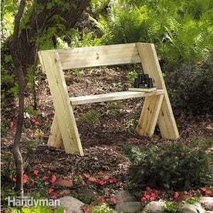 Изградите дрвену клупу за мање
