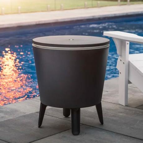 Keter 32 Qt. Cool Bar Cooler Outdoor Resistant Weather Inside Table and Bar Ecomm Wayfair.com