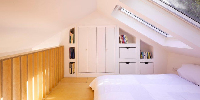 Moderne soveværelse af DMVF Architects