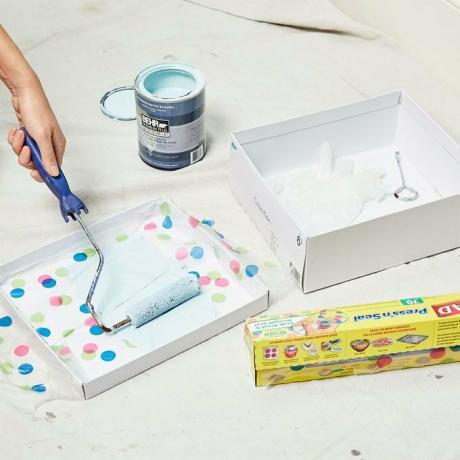 kit de pintura de caja de zapatos