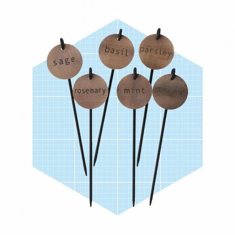 Paquete de 6 marcadores metálicos para hierbas Ecomm Target.com