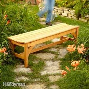 Ako postaviť záhradnú lavicu