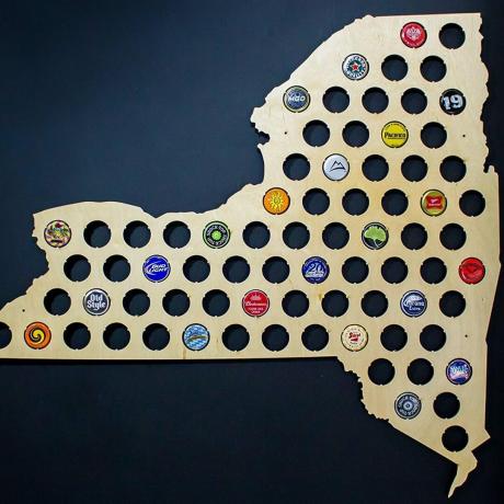 राज्य बीयर कैप मानचित्र