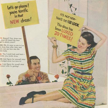 Anuncio de detergente para ropa vintage Lux